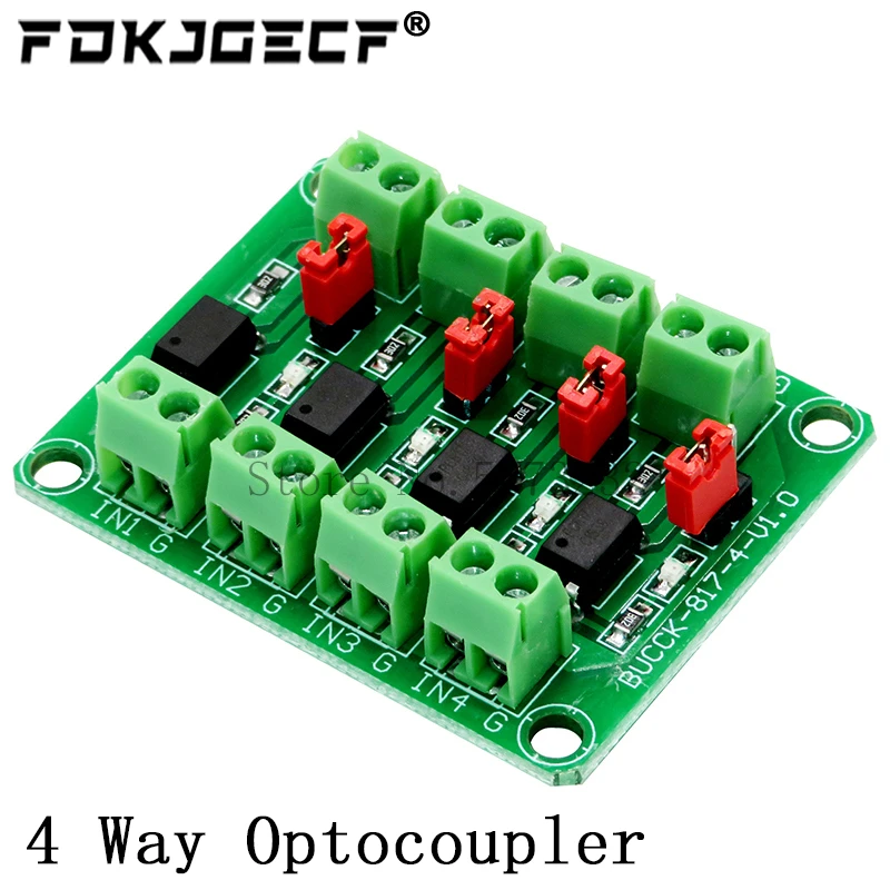 PC817 2 4 8 Channel Optocoupler Isolation Board Voltage Converter Adapter Module 3.6-30V Driver Photoelectric Isolated Module