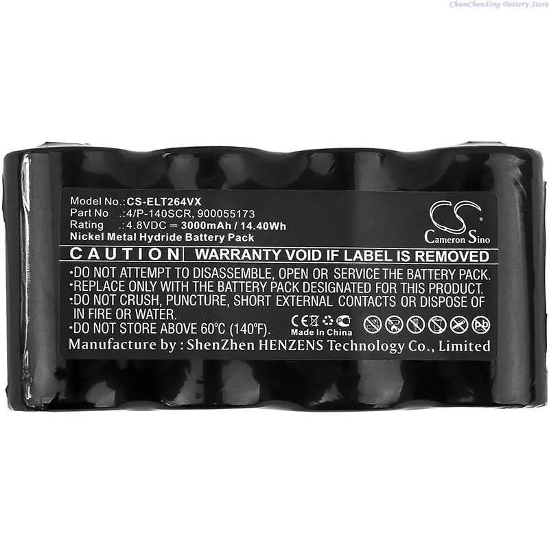 Cameron Sino 3000mAh Vacuum Cleaner Battery 4/P-140SCR, 900055173 for Electrolux Spirit Wet and Dry, ZB264x