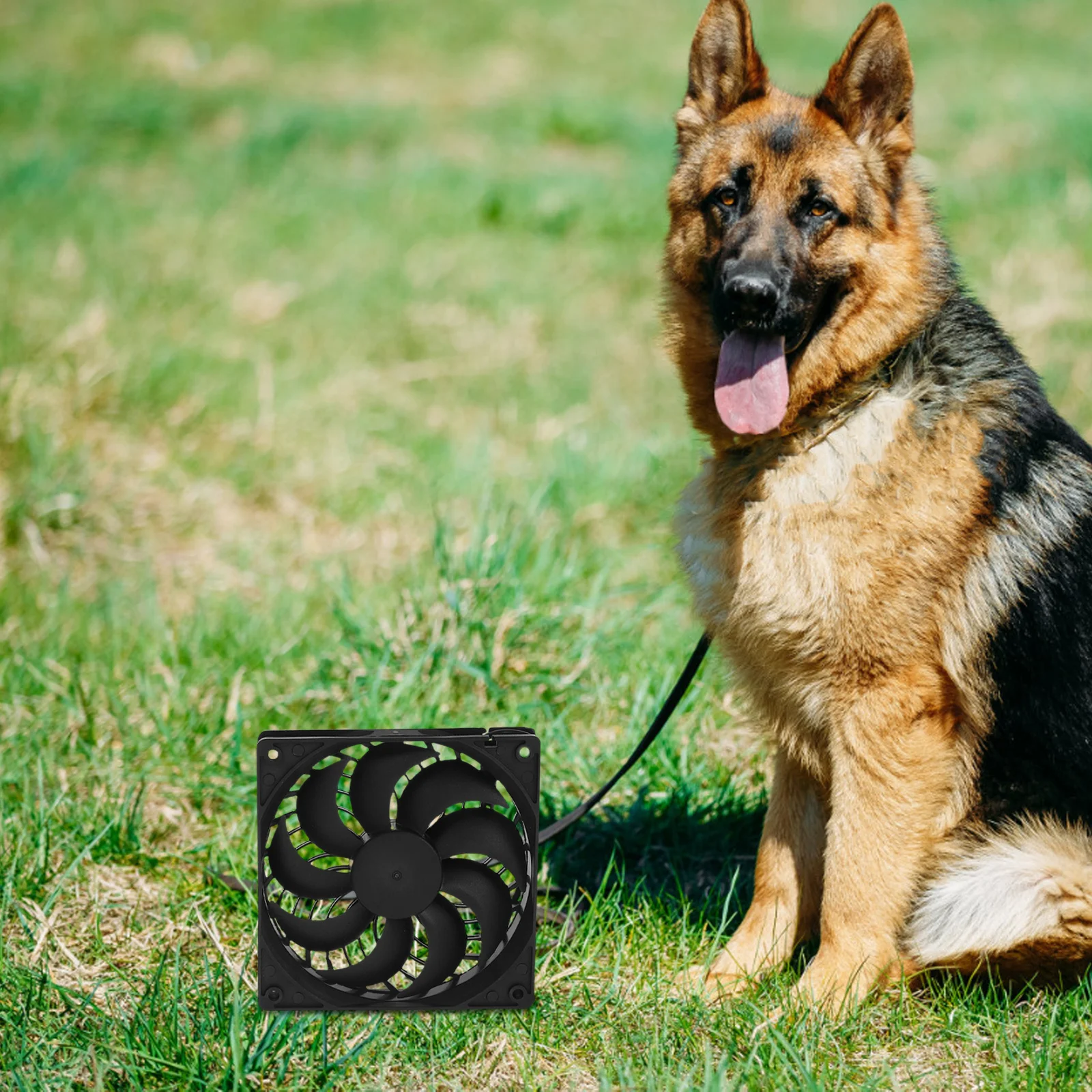 

Pet House Solar Panel Fan Indoor Cooling Ventilation System Strong Wind Saving High Stability Durable