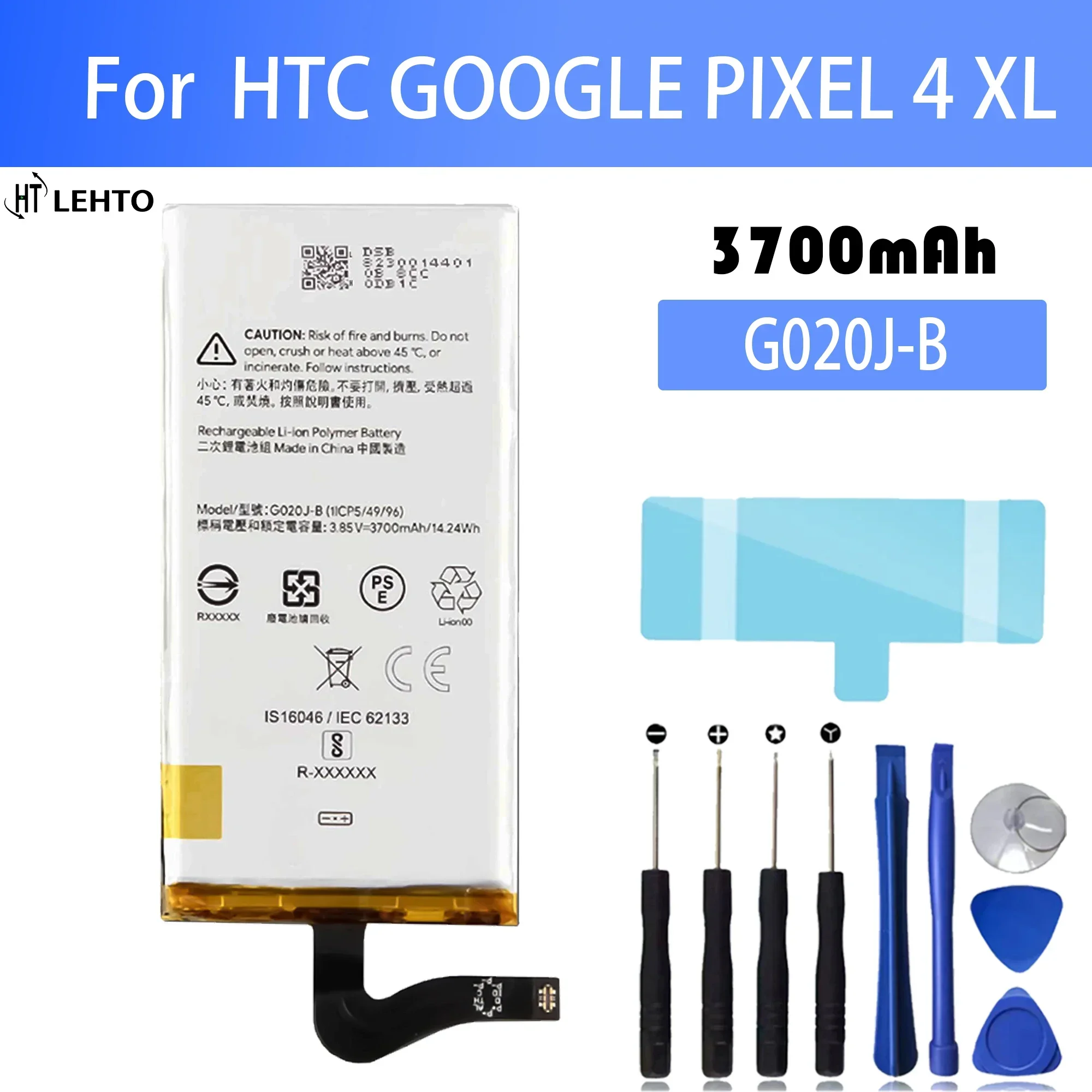 

100% high capacity G020J-B G020J Replacement Battery For Google Pixel 4 XL Pixel4 XL G020J-B Genuine Battery 3700mAh