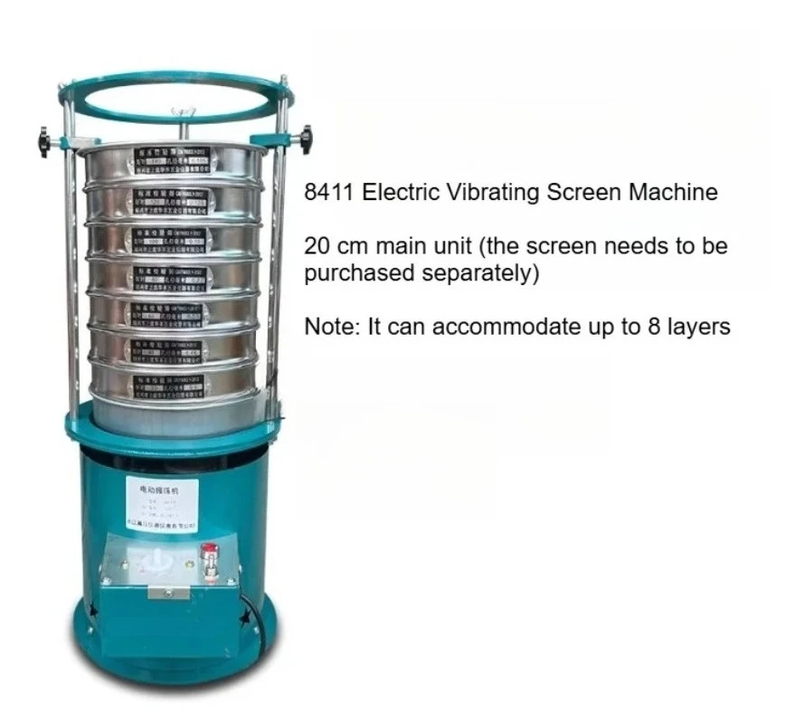 20CM Diameter 8411 Type Vibrating Screen Machine Electric Vibrating Screen Machine Sieving Shaker Machine