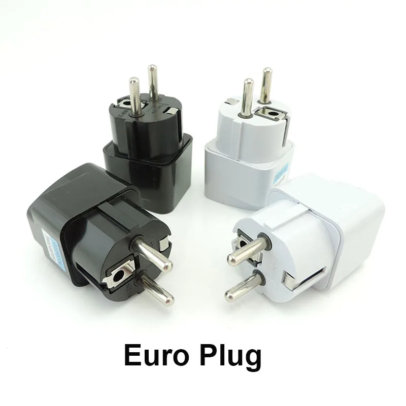 

EU Plug Adapter American US To EU Euro European Korea Russia FR Universal Travel Adapter 2Pin AC Converter Power Adaptor