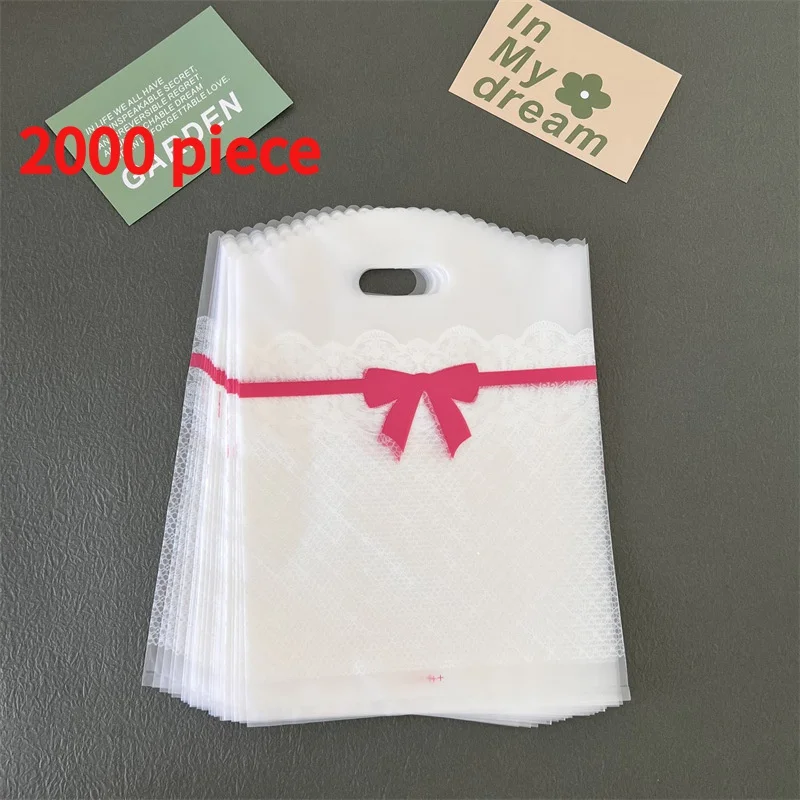 

20 00piece.Custom.Die cut bags Company Packaging Frosted Plastic Shopping Bags Weather-proof Customized Logo Recyclable