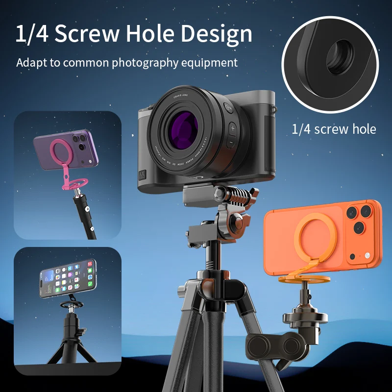 Portable Foldable Double Sided Magnetic Stand Compatible with MagSafe For Phone & Small Photography Equipment Accessories view 3