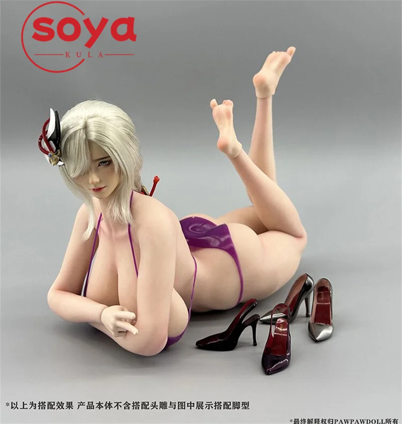 PawPawDoll DK001A 1/6 アニメガール特大胸シームレスボディ26.5cmメイクプラチナシリコン女性兵士アクションフィギュアドール