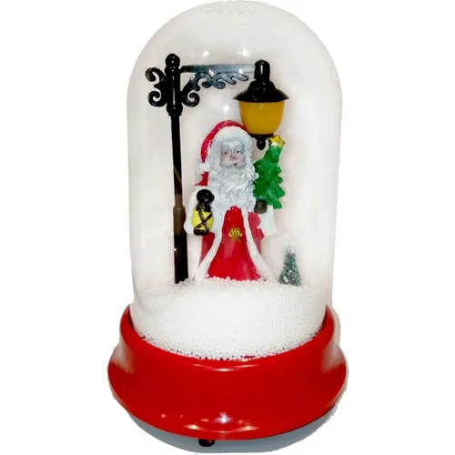 Nuvo Toys Battery-Powered Winding Snow-Breathing Light Big size Musical Snow Globe