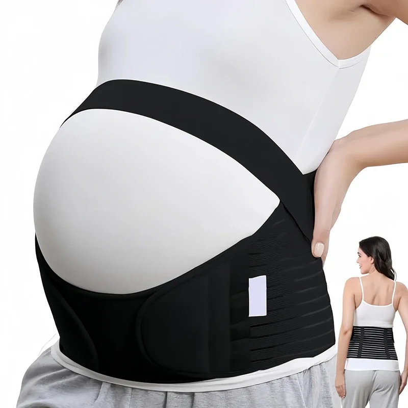 Cinto de suporte de barriga para maternidade, respirável, ajustável, cuidados com a cintura, suporte para abdômen, faixa de barriga, cinta traseira para mulheres grávidas