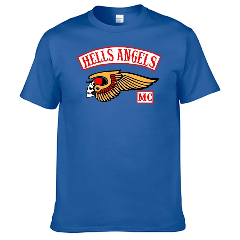 เสื้อยืดเสื้อยืด100% hells Angels เสื้อคอตตอน N14ขายดี