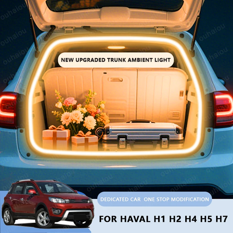 

FOR HAVAL H1 H2 H4 H5 H7 trunk light modification light Atmosphere lights White warm white Rear Trunk LED Light Bar