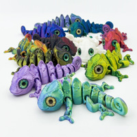 3D Printed Chameleon Vibrant Blue Purple & Green Gradient Designs Perfect for Gifts Party Favors and Indoor Outdoor
