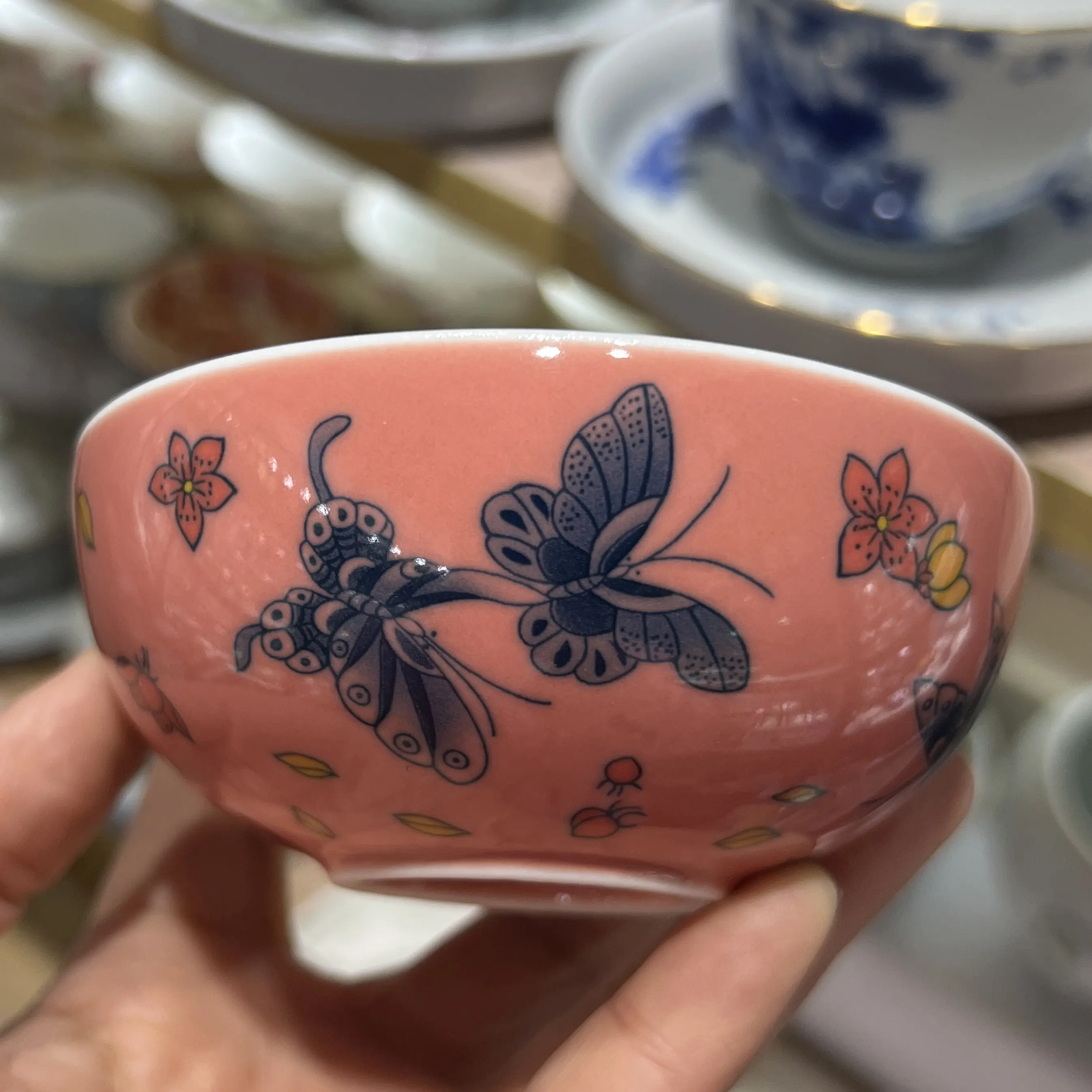 Jingdezhen Color Glaze Love of Pu'er Cup Single Female Men Tea Personal Dedicated