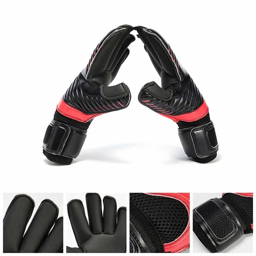 

Finger Protection Goalie Gloves Non-Slip Colorful Soccer Gloves Thickened Wear-Resistant Football Goalkeeper Gloves