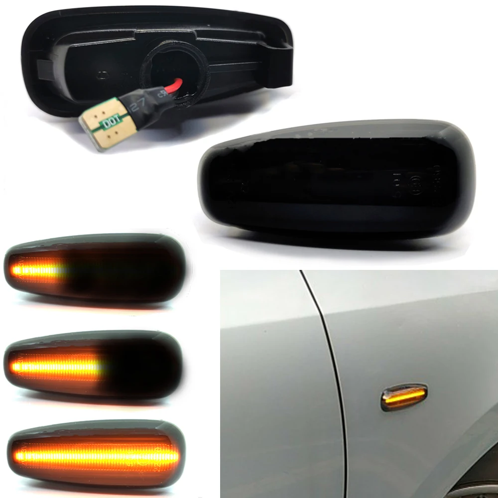 Dynamic LED Side Marker Light Turn Signal Lamp For Kia Pro cee'd Estate Rio III Hatchback Saloon Hyunda i30 Azera Elantra Avante