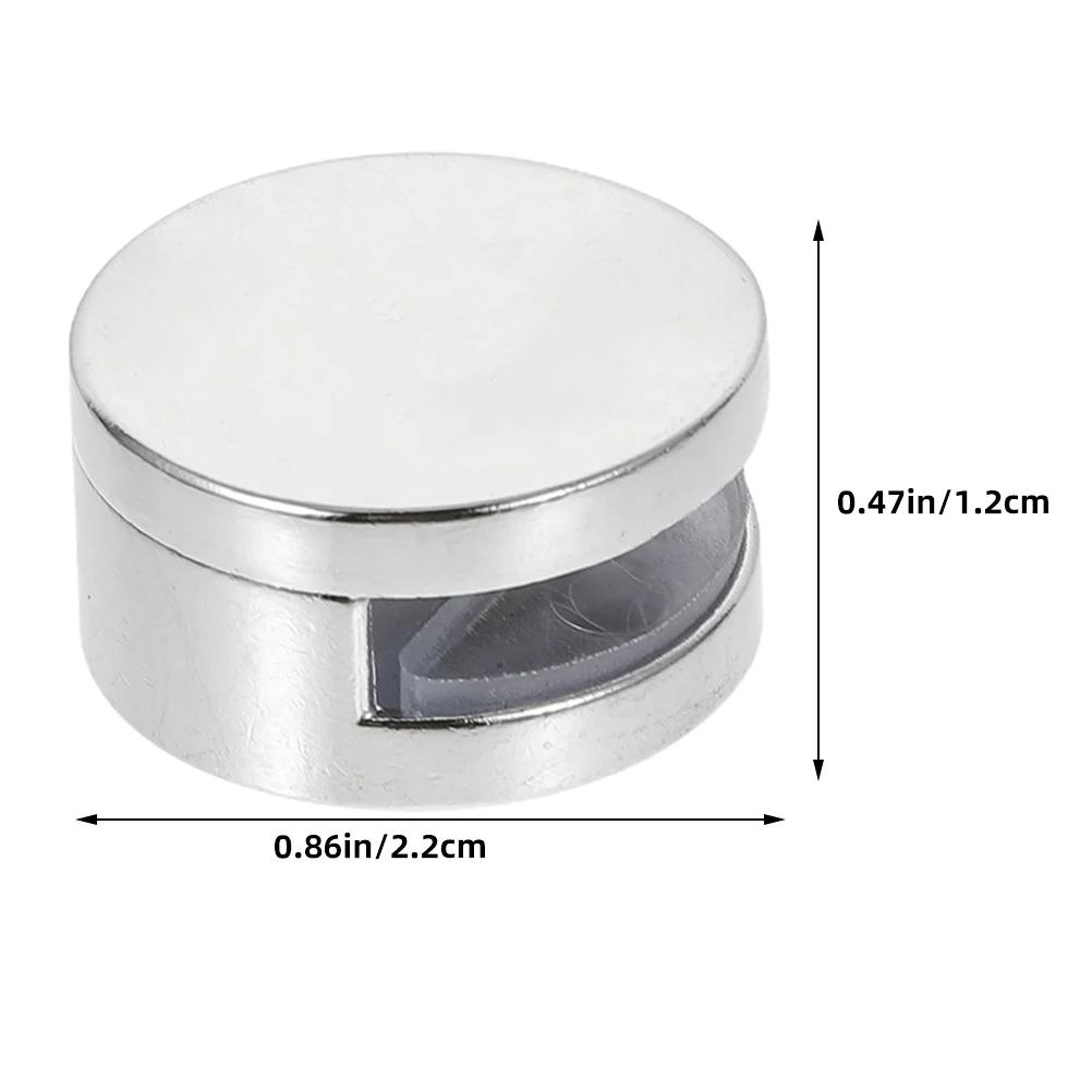 10 قطعة مقاطع مرآة سبائك الزنك الثقيلة الزجاج المشبك الحائط مرآة أصحاب بين قوسين الزجاج جدار معلق الأجهزة #3