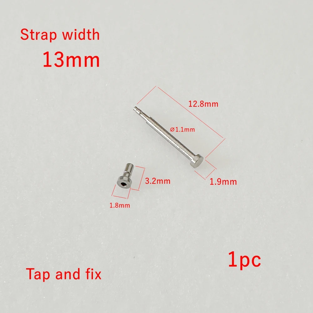 Suitable for J12 ceramic watch strap accessories, stainless steel locking pins, tapping and fixing pins, 13/17 strap width