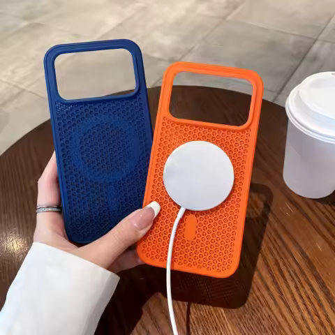 Honeycomb Grid Mesh Cooling Silicone Magsafe Case Cover for Poco F8 Ultra Heat Dissipation Shell Xiaomi Poco F8 Pro/Poco F7 Pro