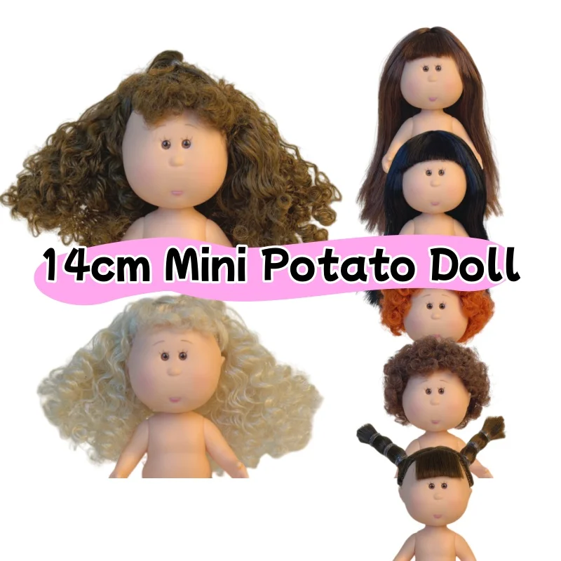 Accesorios para el cuerpo de la muñeca patata mini de 14 cm, Muñeca patata española Mia para peinar y vestir, Juguetes de juego para casa de muñecas, Colección de regalos