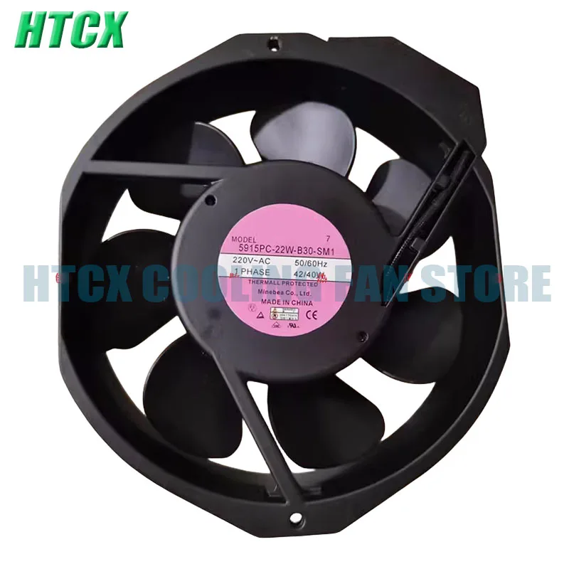 Genuine New 5915PC-22W-B30-SM1 AC 220V 50/60HZ 42/40W 1 Phase Cooling Fan