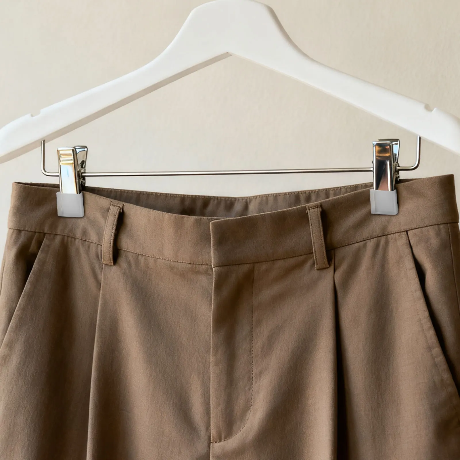 

50Pcs Silicone Gripper Tape for Clothing Hangers Transparent Anti Drop Strips for Pants Wood Coat Hanger Protection