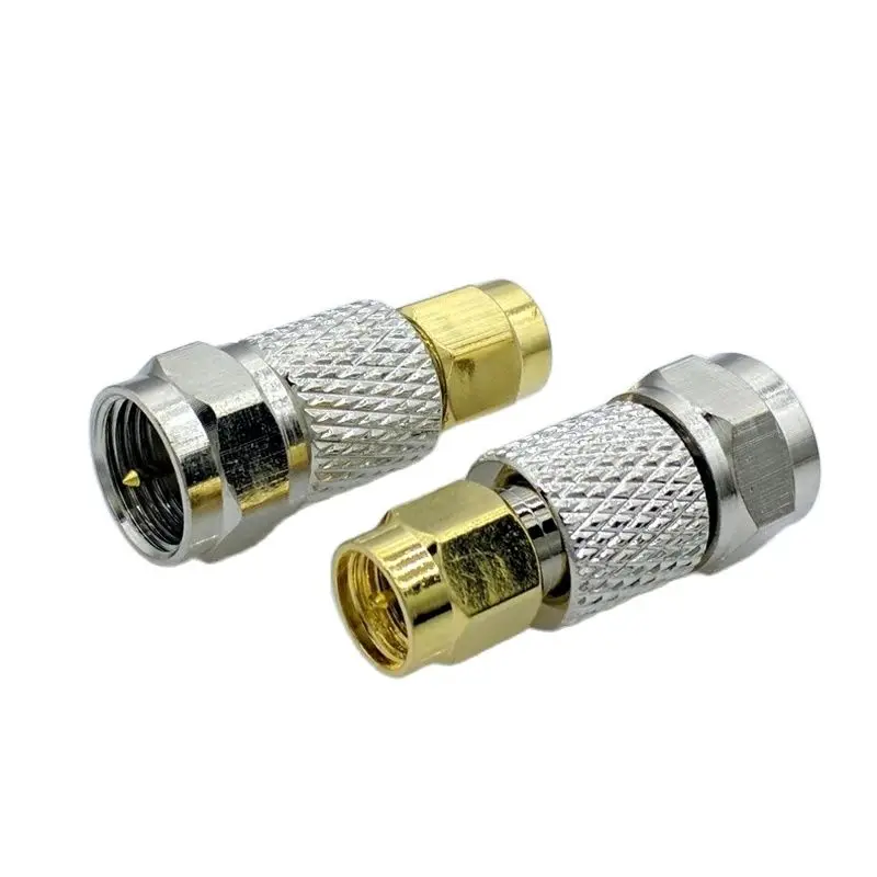 F ذكر إلى SMA ذكر قابس مستقيم RF محول Coax ، محول موصل ، 1 ، #1