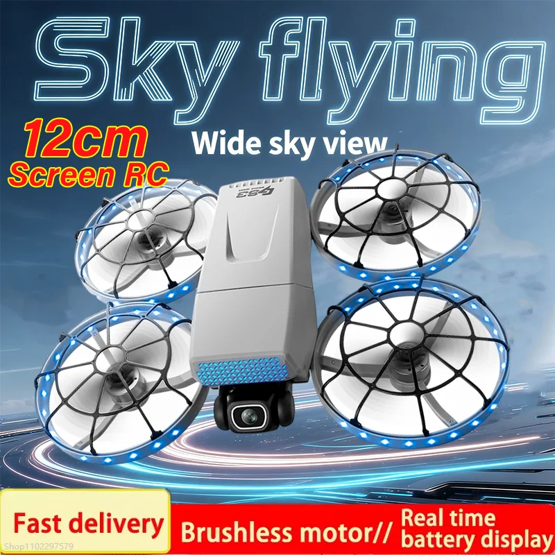 

New G63 RC Drone 8K HD Professional Cameras Airplane 5G WIFI FPV GPS UAV With Screen Remote Control Quadcopter Dron UAV Toy Gift