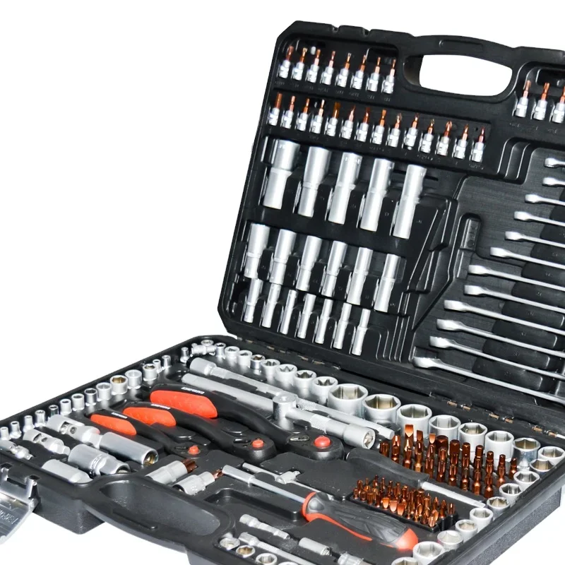 216-Piece Hand Tool Set, General Home and Auto Repair Tool Kit with Toolbox Storage Mechanical Repair, Home Maintenance