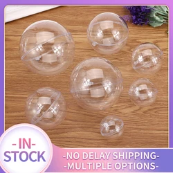 Plástico transparente banho bomba molde, esfera molde, forma redonda do ovo do coração, DIY banho bomba acessórios, ferramenta bola recarregável, 5pcs por conjunto