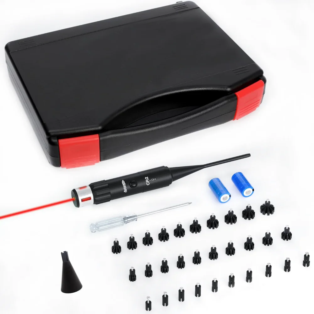 Tactical Laser Boresighter Kit Red or Green Bore Sight with 32 Adapters .17 Cal to 12GA Rifle Pistol Bore sighter - view 6