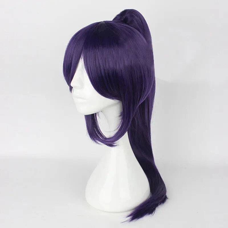 Clearance Kakegurui Sayaka Igarashi Cosplay Wigs Long Purple Ponytail Party Hair