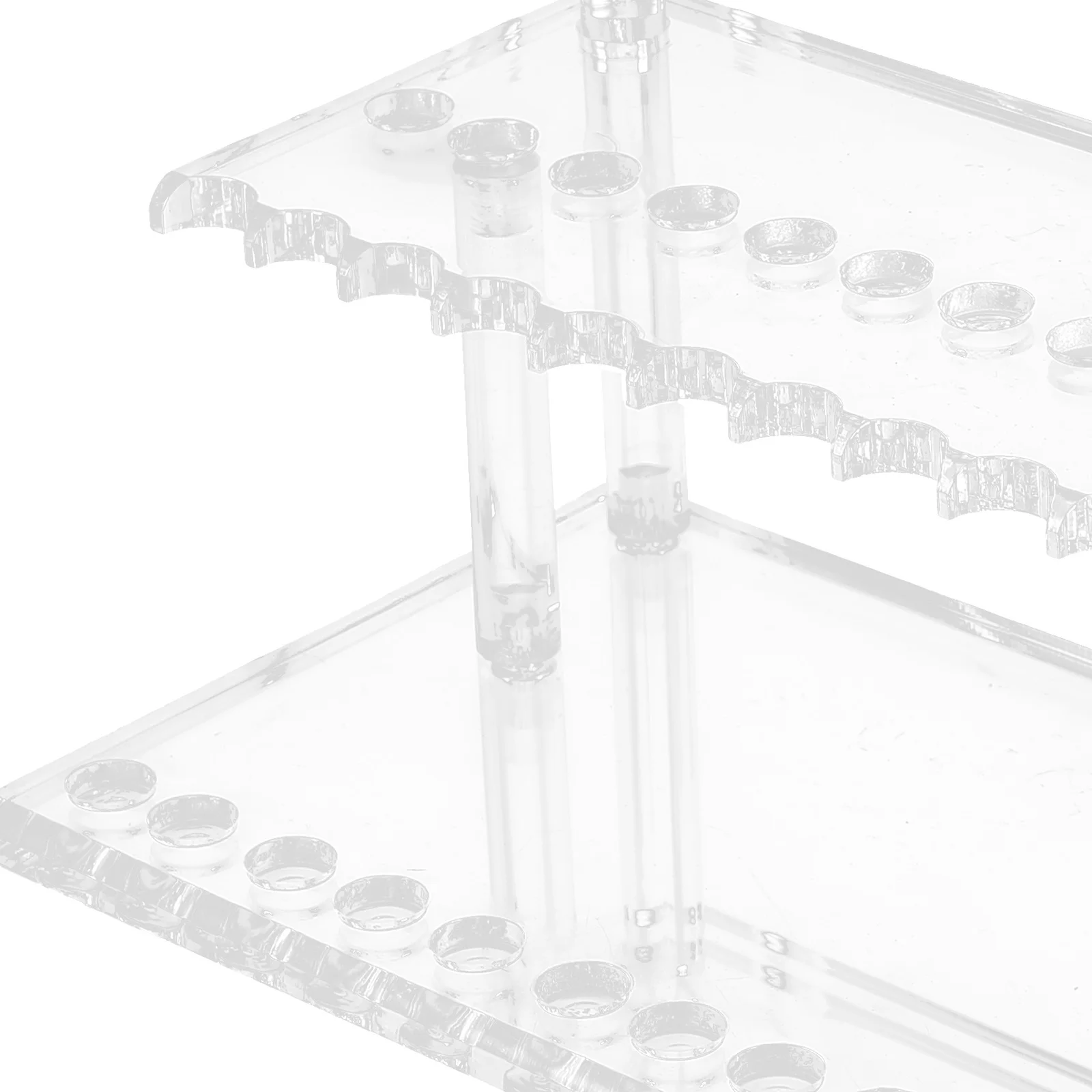 

Acrylic Utensil Holder Stand Transparent Multi-Slot Pen Organizer Desktop Stationery Display Rack Tableware Storage Holder