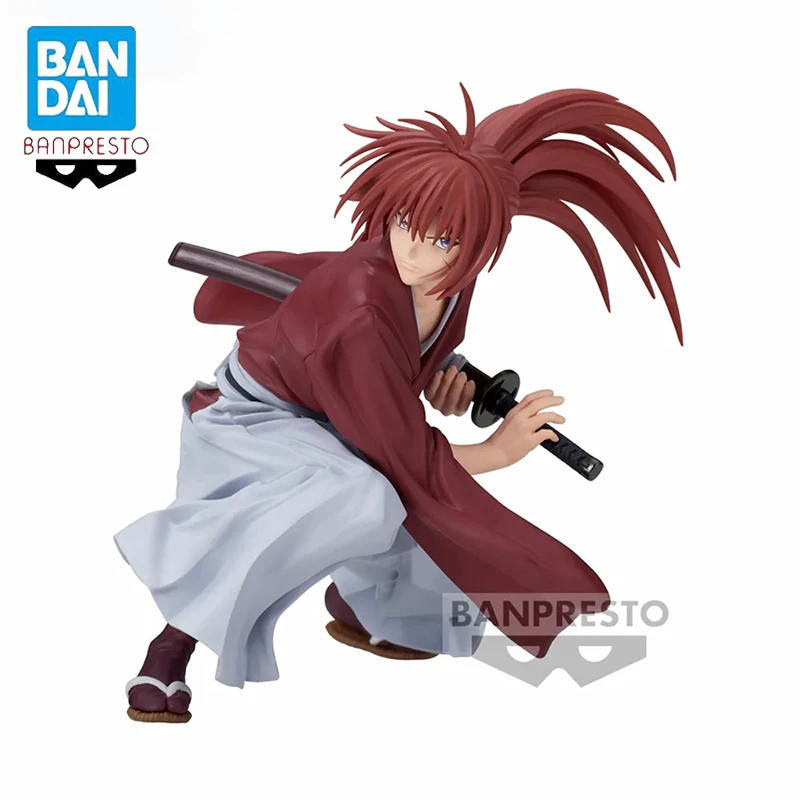 

Original Banpresto Bandai Rurouni Kenshin VIBRATION STARS Kenshin Himura Anime Figure Collectible Boxed Doll Model Toy For Gift