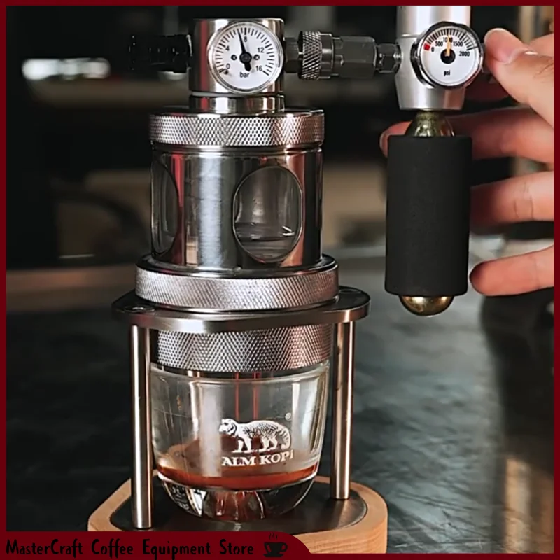 Pneumatic Coffee Extractor Portable Mini Coffee Maker Small Manual Espresso Machine For Home Office Outdoor Camping Travel - view 3