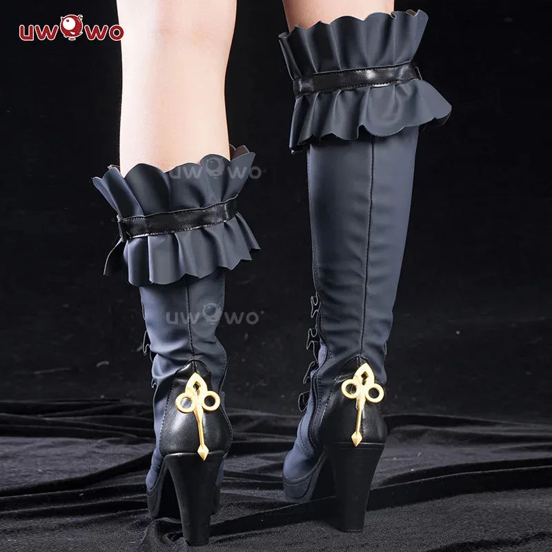 

zizi 2025 UWOWO Game Honkai Star Rail The Herta Witch Cosplay Boots with Accessory lloween Shoes