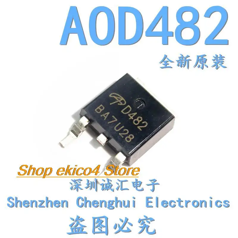 10pieces Original stock  D482 AOD482  32A 100V TO252 N