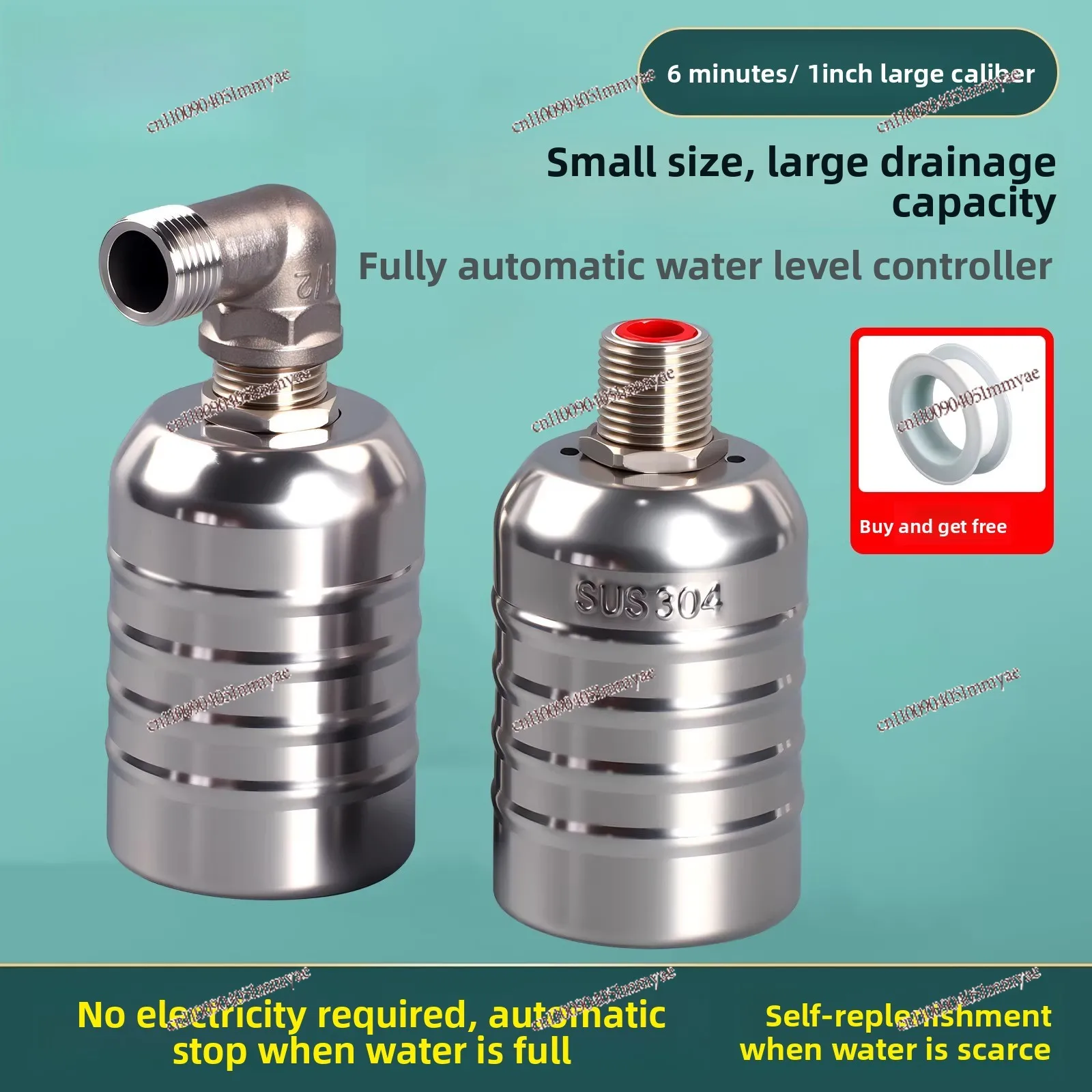 Stainless steel float valve automatic water level controller 4-point switch water replenishment full water stop valve
