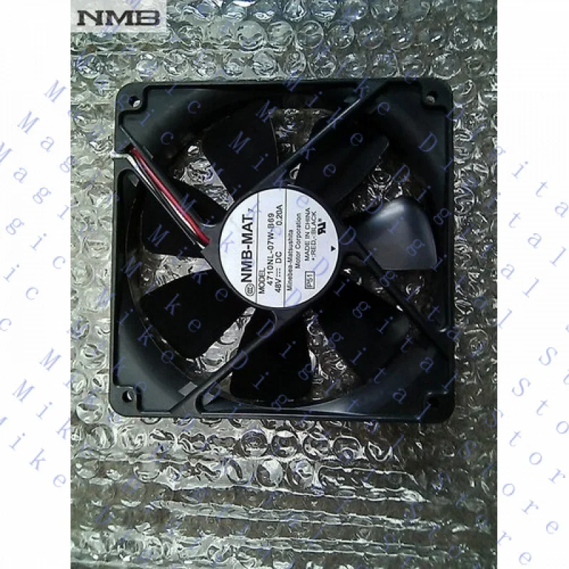 

UU For NMB 4710NL-07W-B69 12025 48V 0.2A 12cm server inverter cooling fan 3 wire
