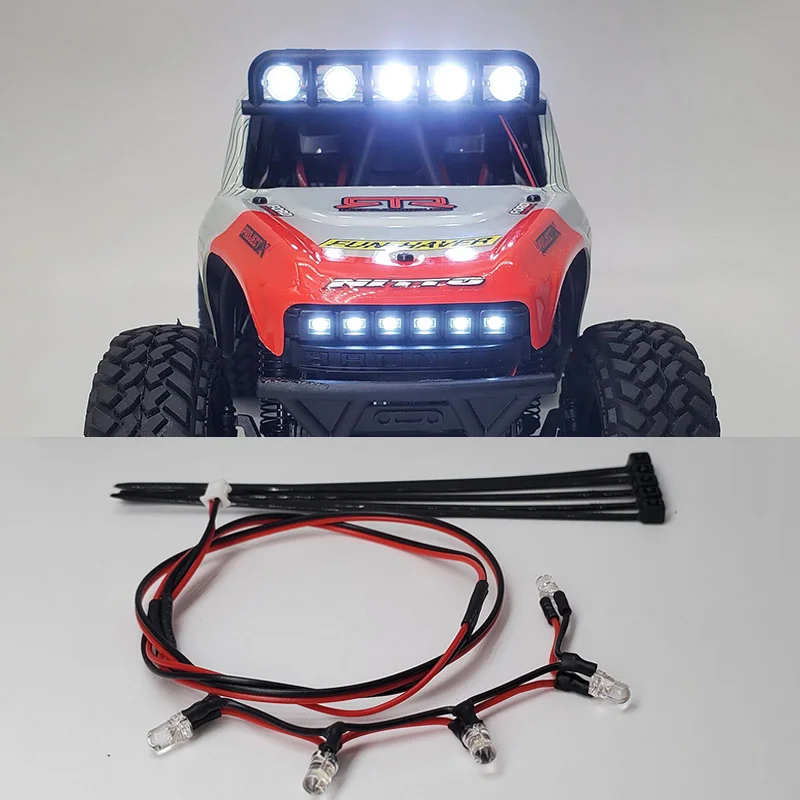 LED 3V Headlights Spotlight for 1/18 HPI Venture18 Flux U4 4400 RC Remote Control Model Car