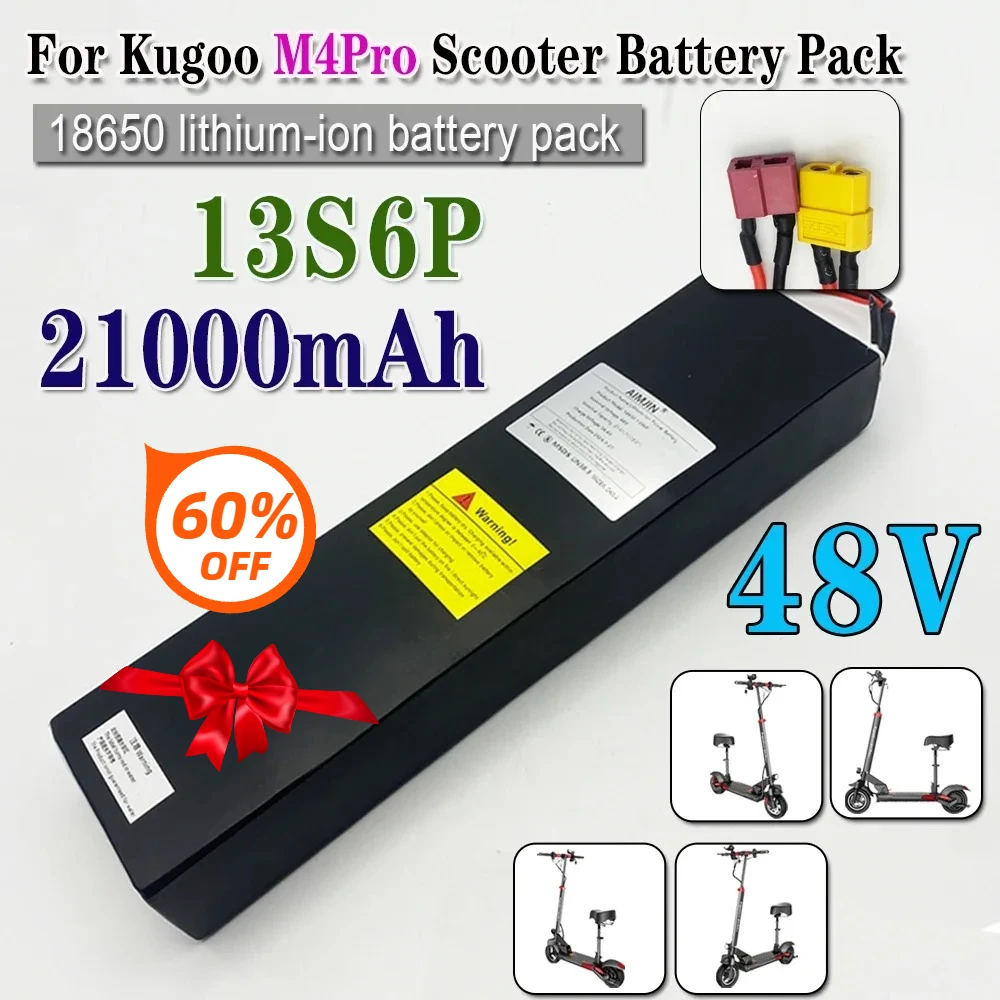 

48V Battery 18650 13S6P lithium battery pack 21000mAh for Kugoo M4/M4Pro/Max Speed scooter with BMS