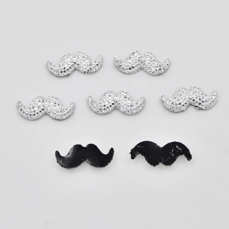 DIY 200pcs 6*17mm Resin Silver Beard Flatback Rhinestone Child Scrapbooks/wedding F213*5