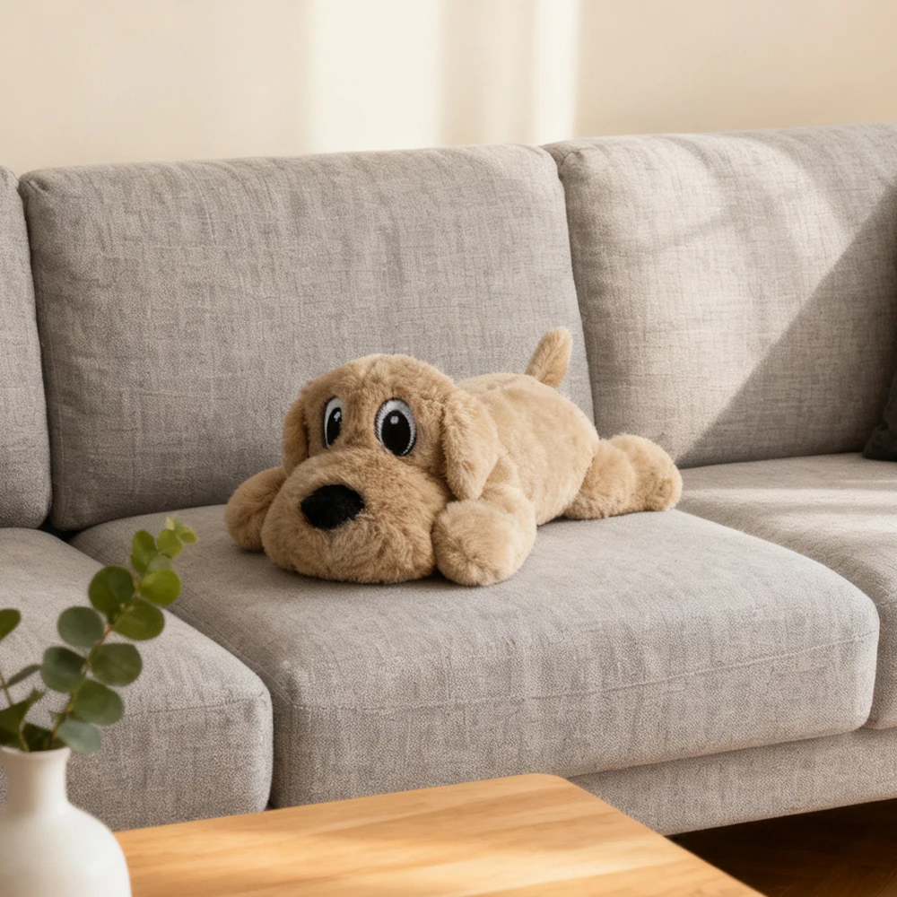 Interactive Bite Resistant Plush Dog Toy, Realistic Companion Pet Toy, Soft Comfortable Stuffed Toy for Small Medium Large Dogs view 2