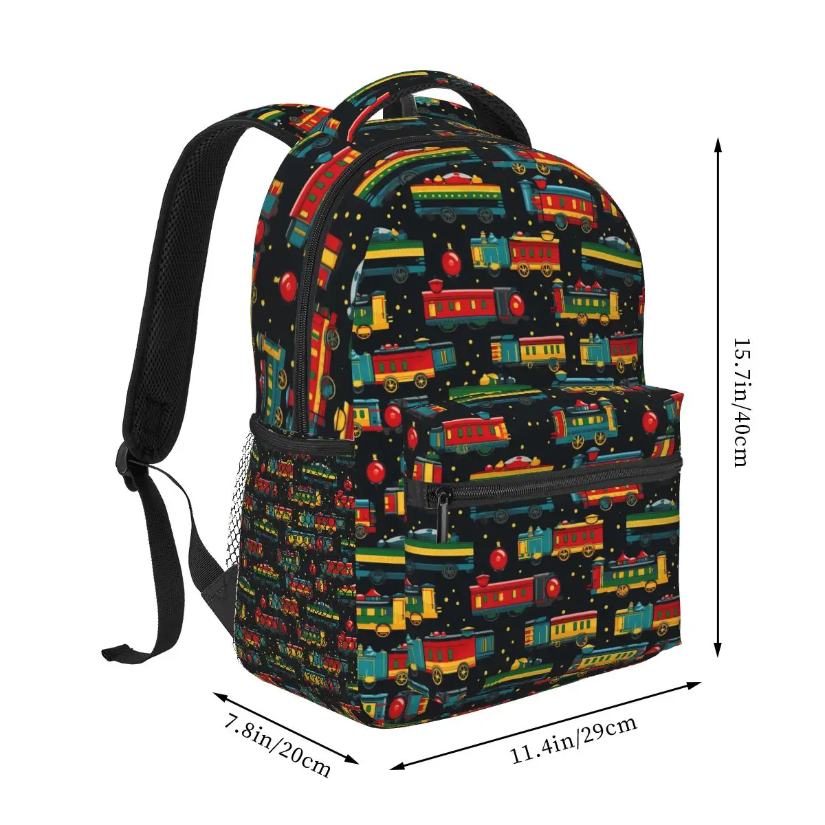 Cartoon Train Models Display Backpack Hot Sale Daypack Large Capacity Boys Girls BookBag School Bag Shoulder Bags for Men Women