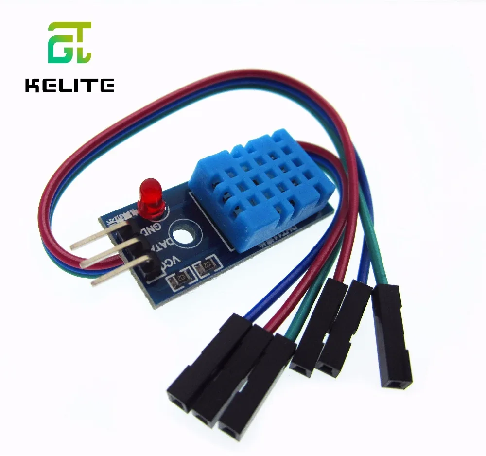 

Single-bus digital temperature and humidity sensor DHT11 modules electronic building blocks with Dupont Line