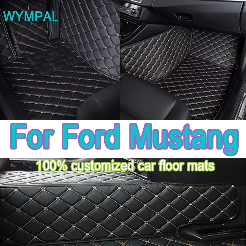 

Роскошные автомобильные коврики для Ford Mustang 2015 2016 2017 2018 2019 2020 2021 2022 Пользовательские автомобильные подушечки для ног автомобильный коврик