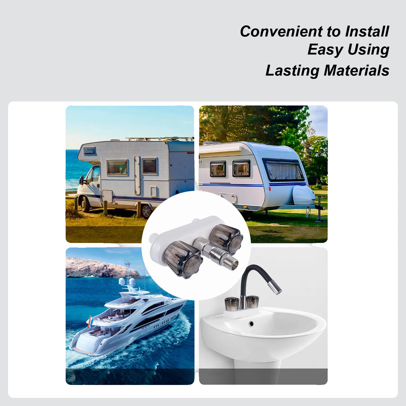 

RV Shower Faucets RV Tub Shower Faucet High-Pressure Adapter For Camping RV Trailer Outdoor Motorhome Bathroom Boat Van