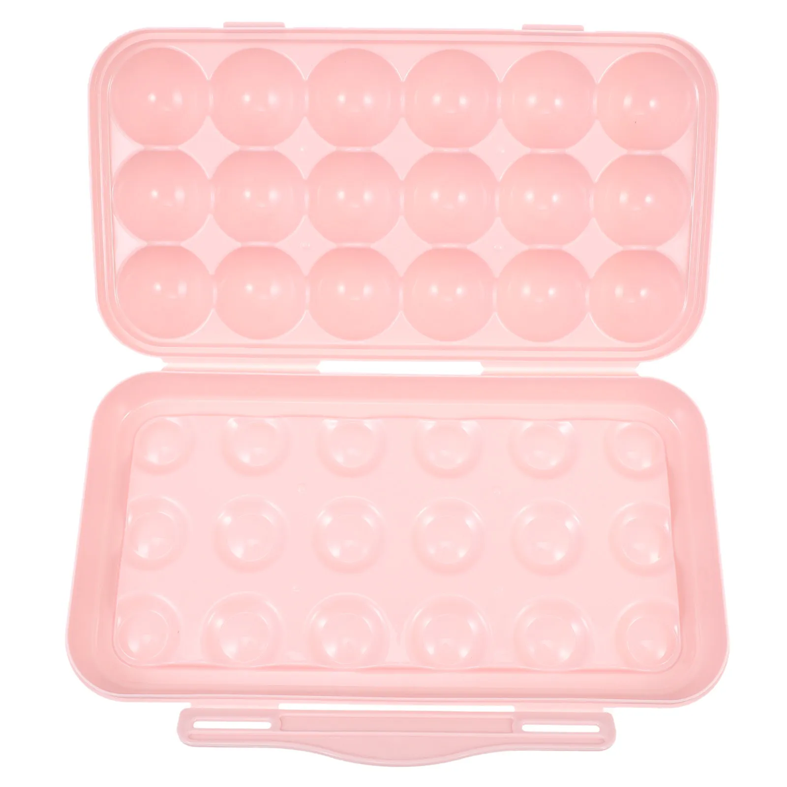 Egg Container Plastic Egg Holder Refrigerator Organizer Box Sealing Lidded Anti-Collision Grid Design Bright Color
