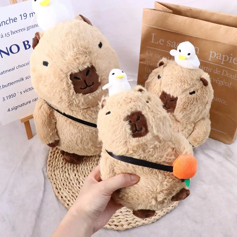 Animals Simulation Capybara Plush Toy Capybara Simulation Capybara Plush Doll Cloth Doll Soft Capybara Stuffed Toy Christmas Toy