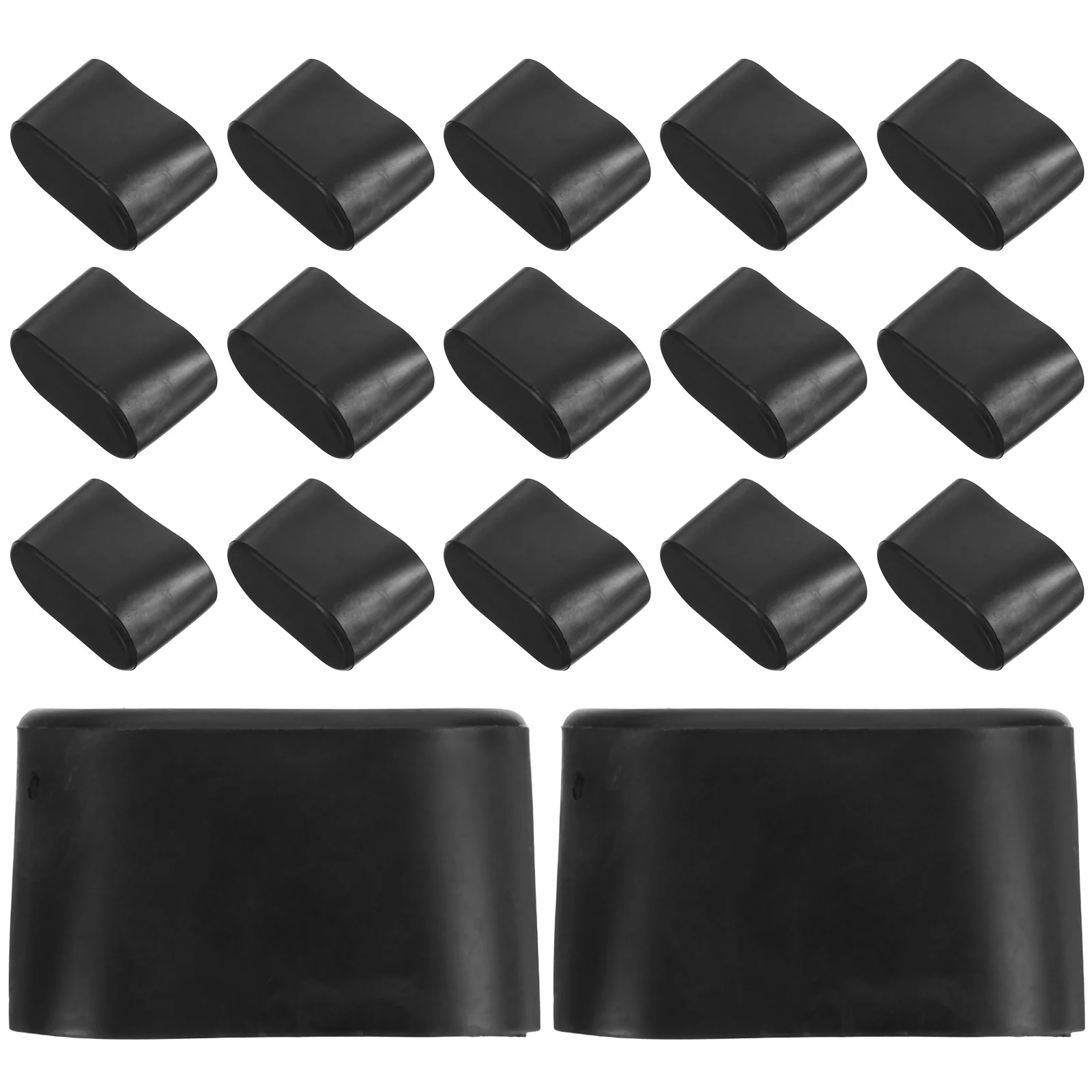 

20Pcs Oval Chair Leg Caps Universal Fit Furniture Floor Protectors Anti-Scratch Pads for Chairs Tables Hardwood