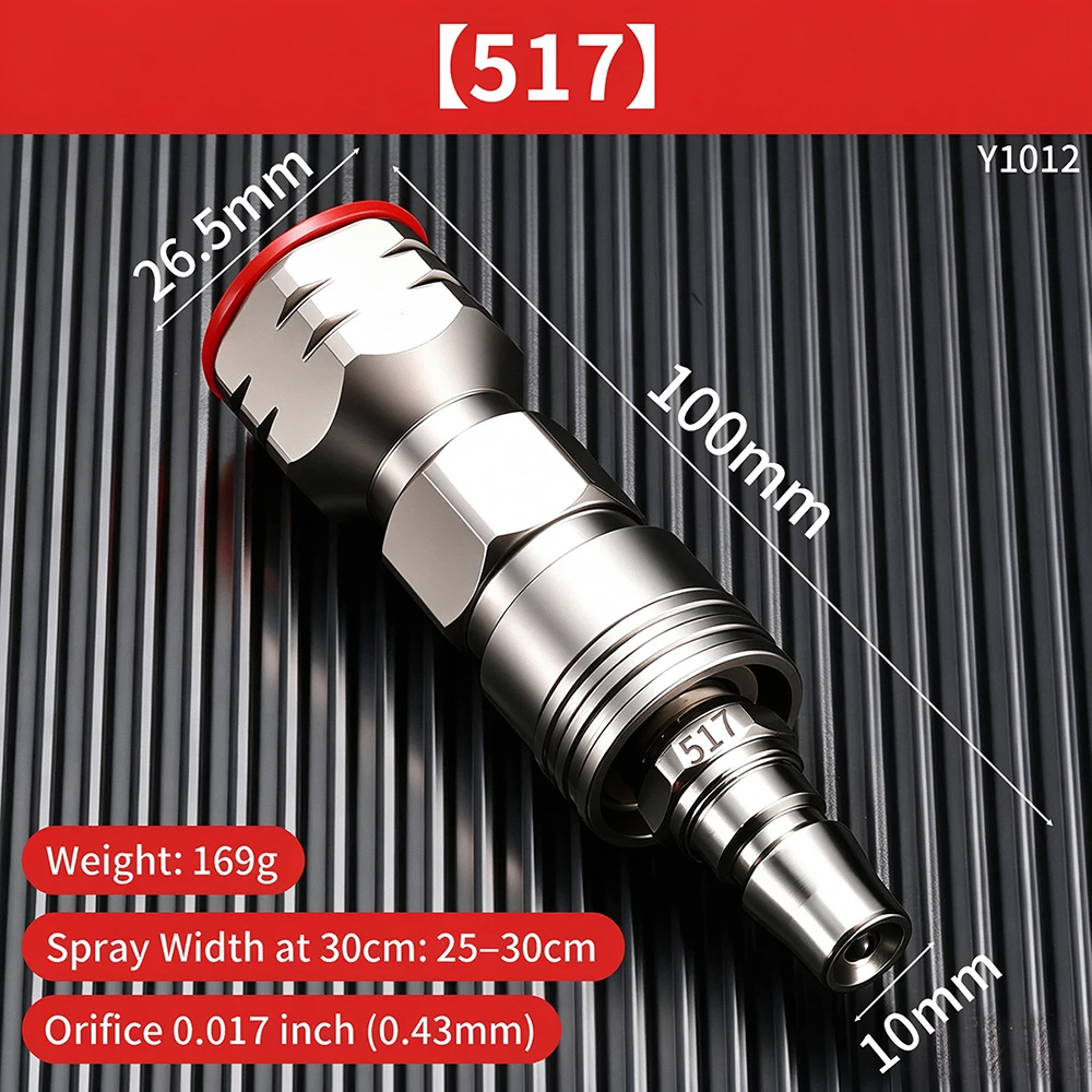Edelstahl-Schnellverbindungs-Sprühdüse Hochdruck-Zerstäubungsdüse für Airless-Farbspritzgeräte Universelles Ersatzzubehör – Detail 9