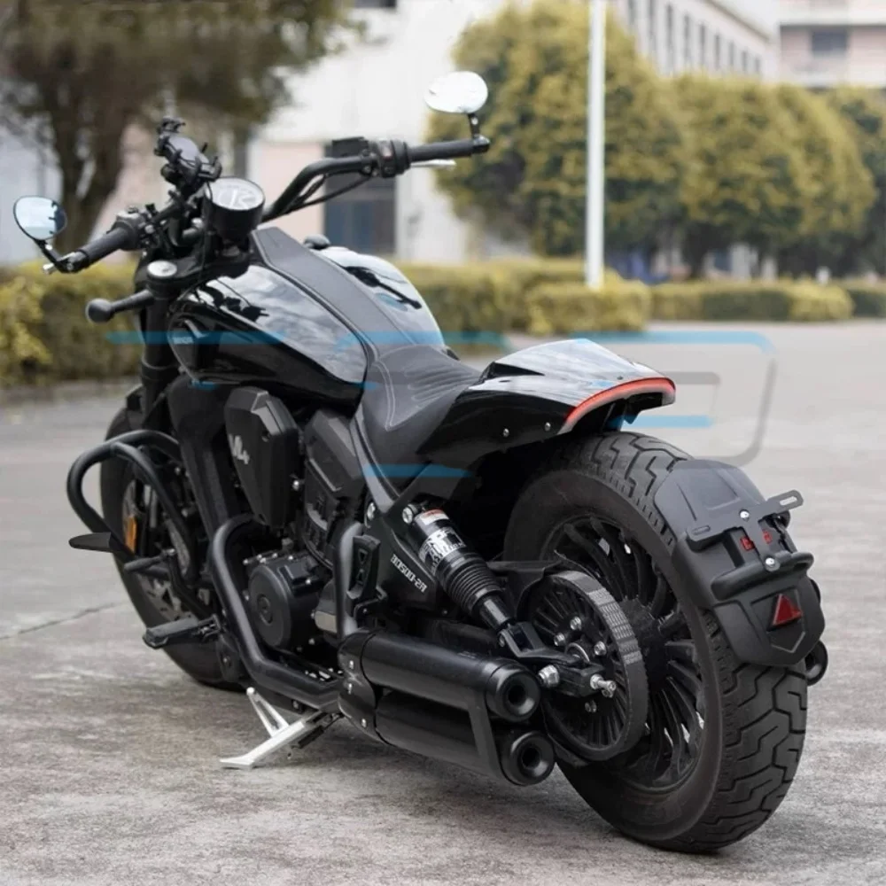 Rear fender integrated taillight license plate bracket BENDA DARK FLAG 500 short tail mudguard dark flag 500