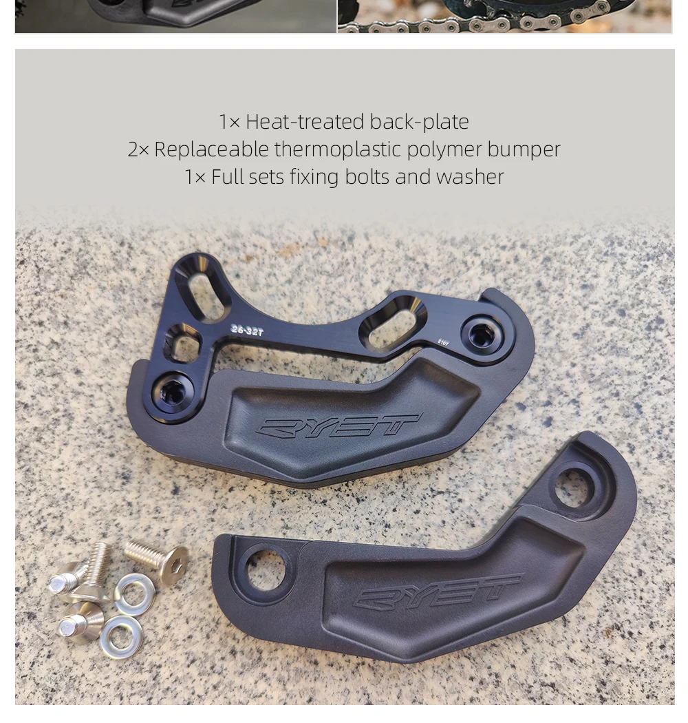 RYET MTB Fahrradkettenführung ISCG05 BASH GUARD Stabilisator 26-32T 34-36T Kettenblatt-Schutz BASH PLATE Fahrradketten Fahrradteile – Detail 11